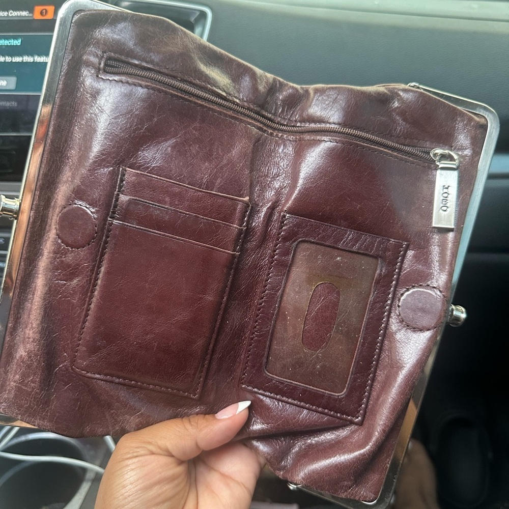 HOBO Brown Leather Wallet